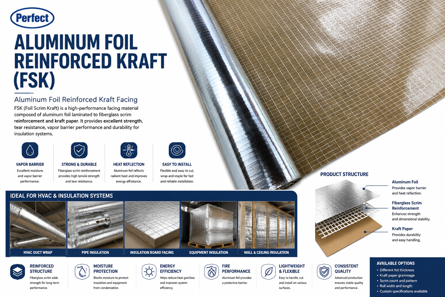 Aluminum foil reinforced kraft - Manufacturer of foil lamination